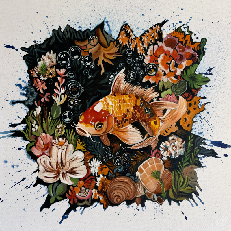 Babita Sridhar — Koi painting
