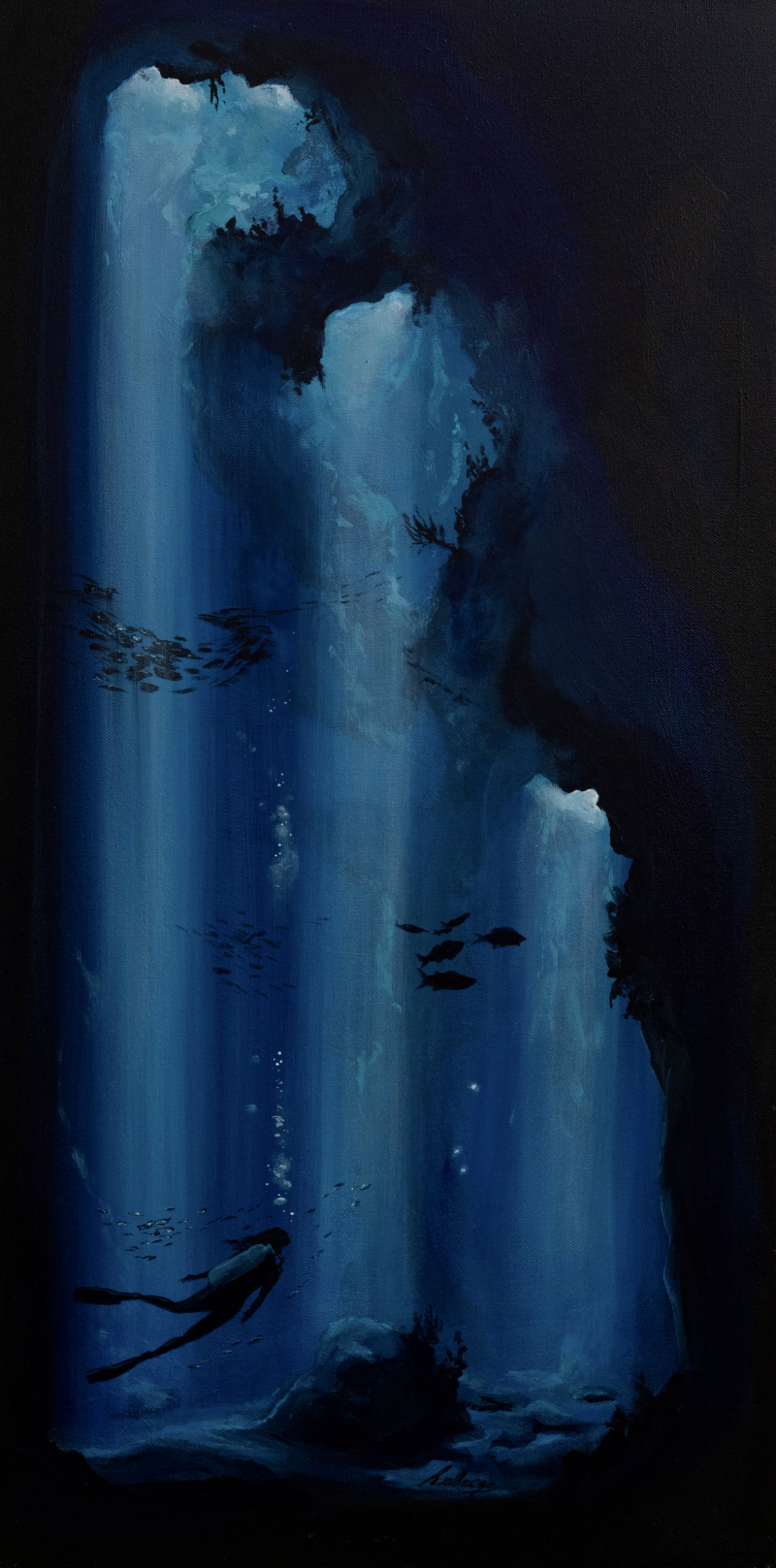 Havilah Abrego — shades of blue