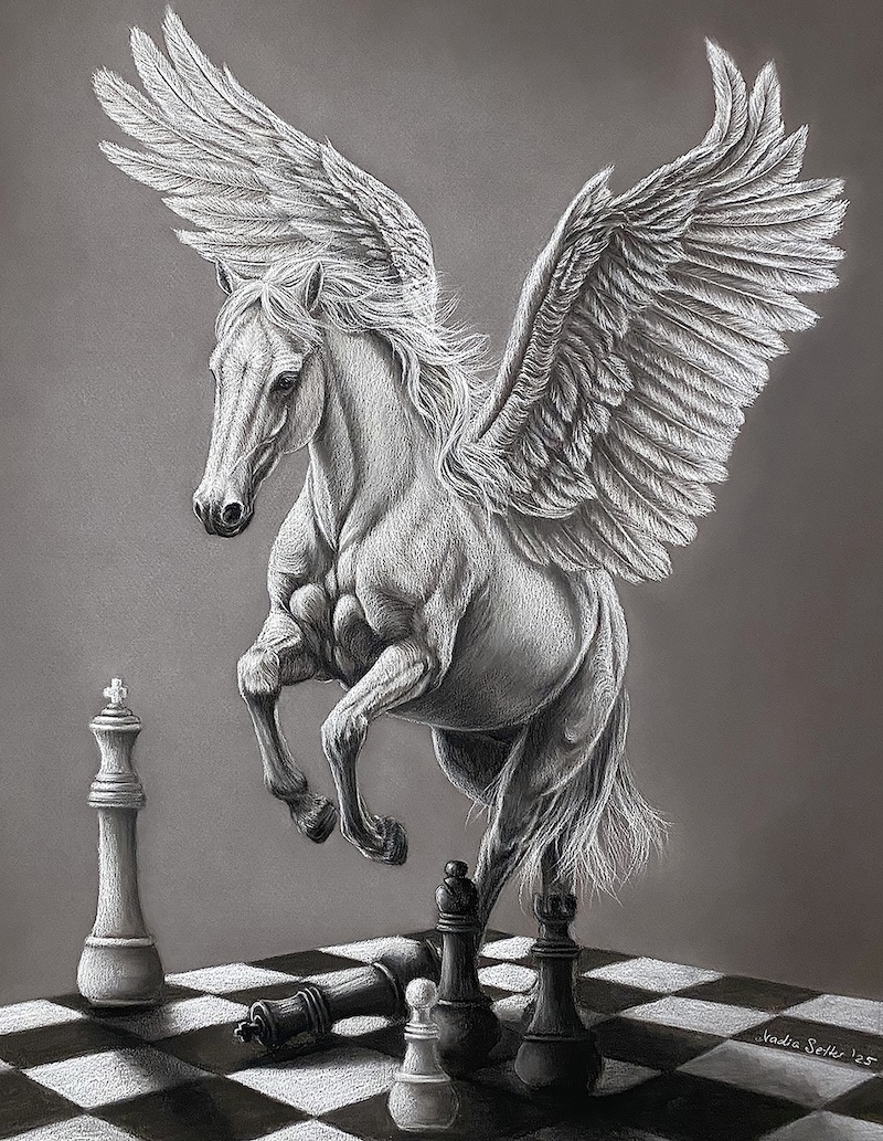 Nadia Setter — mythological creature pastel