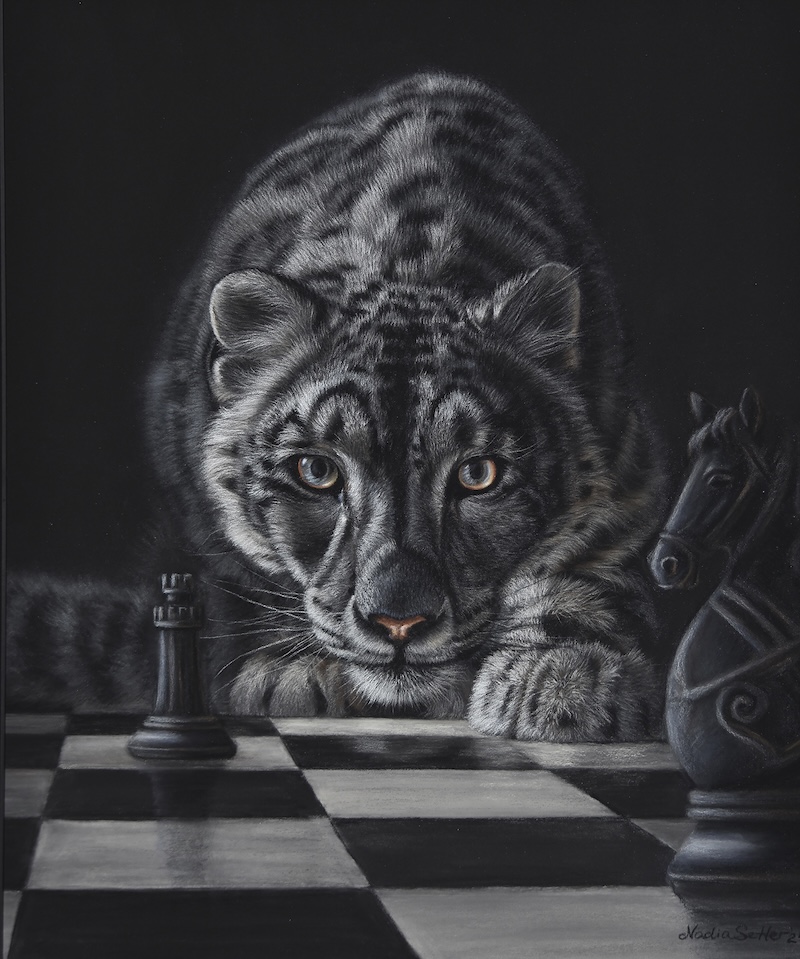 Nadia Setter — pastel drawing process